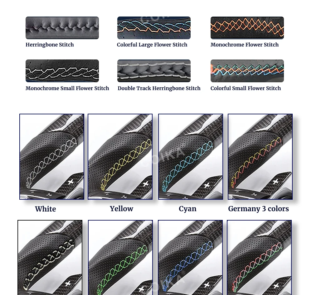 M Sport Volledig Lederen Stuurwiel Voor BMW M3 F30 F15 F16 F20 F21 F25 F26 M5 F10 F11 F06 F07 F12 F13 F01 E90 E90 X5 E70 E87 E81