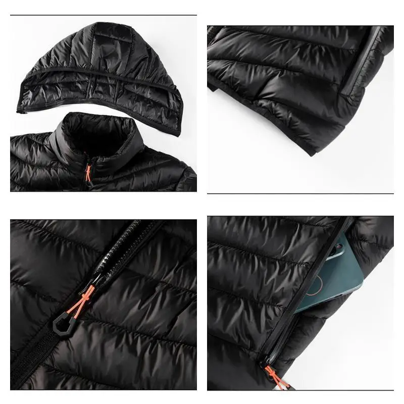 Otoño Invierno hombres Parkas rompevientos cálido Casual moda al aire libre chaquetas de plumón para hombre a prueba de viento algodón grueso abrigos con capucha para hombre