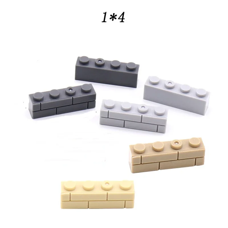 อนุภาคขนาดเล็กหนาอิฐ 1x2 1x3 1x4 จุดจํานวนมากอุปกรณ์เสริมประตู Windows DIY Building Blocks ของเล่นเพื่อการศึกษาสําหรับเด็ก