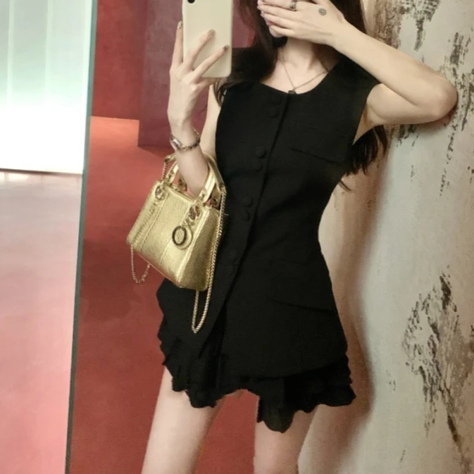 Colete Sem Mangas  Nanzhu para Mulheres, Top de Verão, Estilo Casual, Crimento Regular