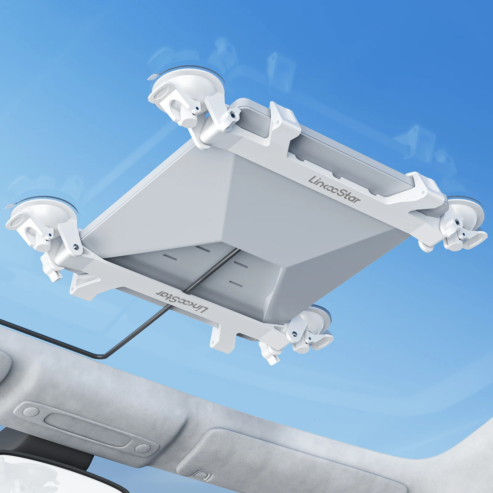 Para Starlink Mini ventosa para techo solar soporte de ventosa para coche soporte de navegación soporte para satélite de cristal para ventana de coche