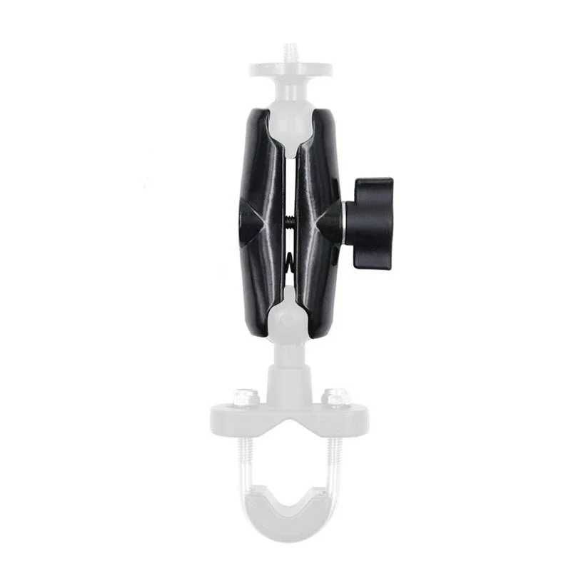 Adaptador de montaje de cabeza de bola 1 en soporte GPS Clip para manillar de bicicleta y motocicleta soporte de espejo retrovisor para GoPro 10 9 8 soportes de cámara