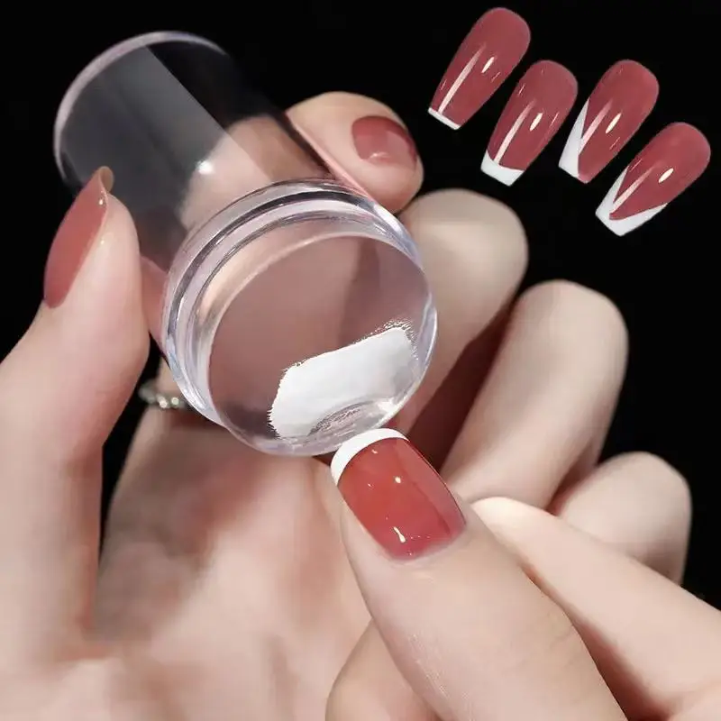 Płytki do stemplowania paznokci Pure Clear Jelly Zestaw do zdobienia paznokci Stempel Skrobak Silikonowy wzór Marshmallow Akcesoria do manicure Narzędzie