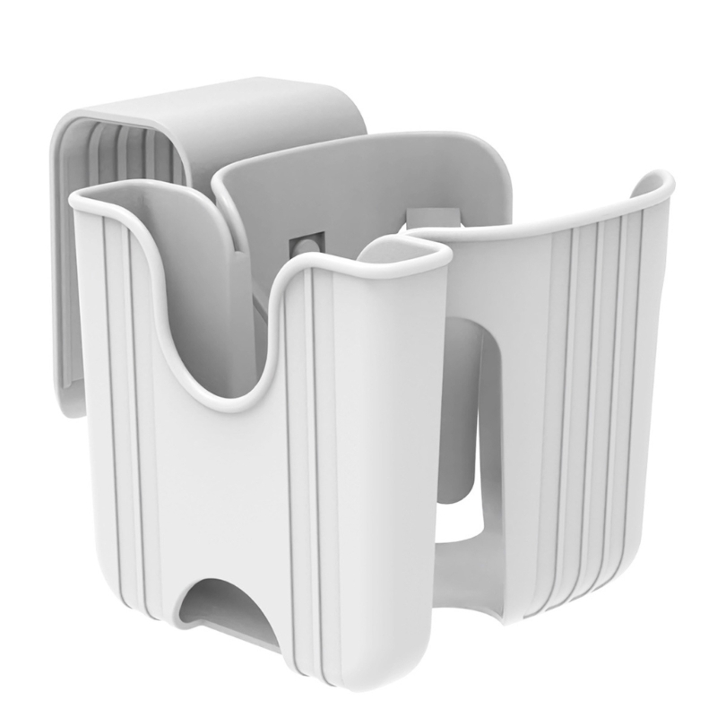 Child Friendly Cup Holder for Car Seats and Strollers Gray Secure Attachment Convenient Bottle Pen Storage Bracket Rack