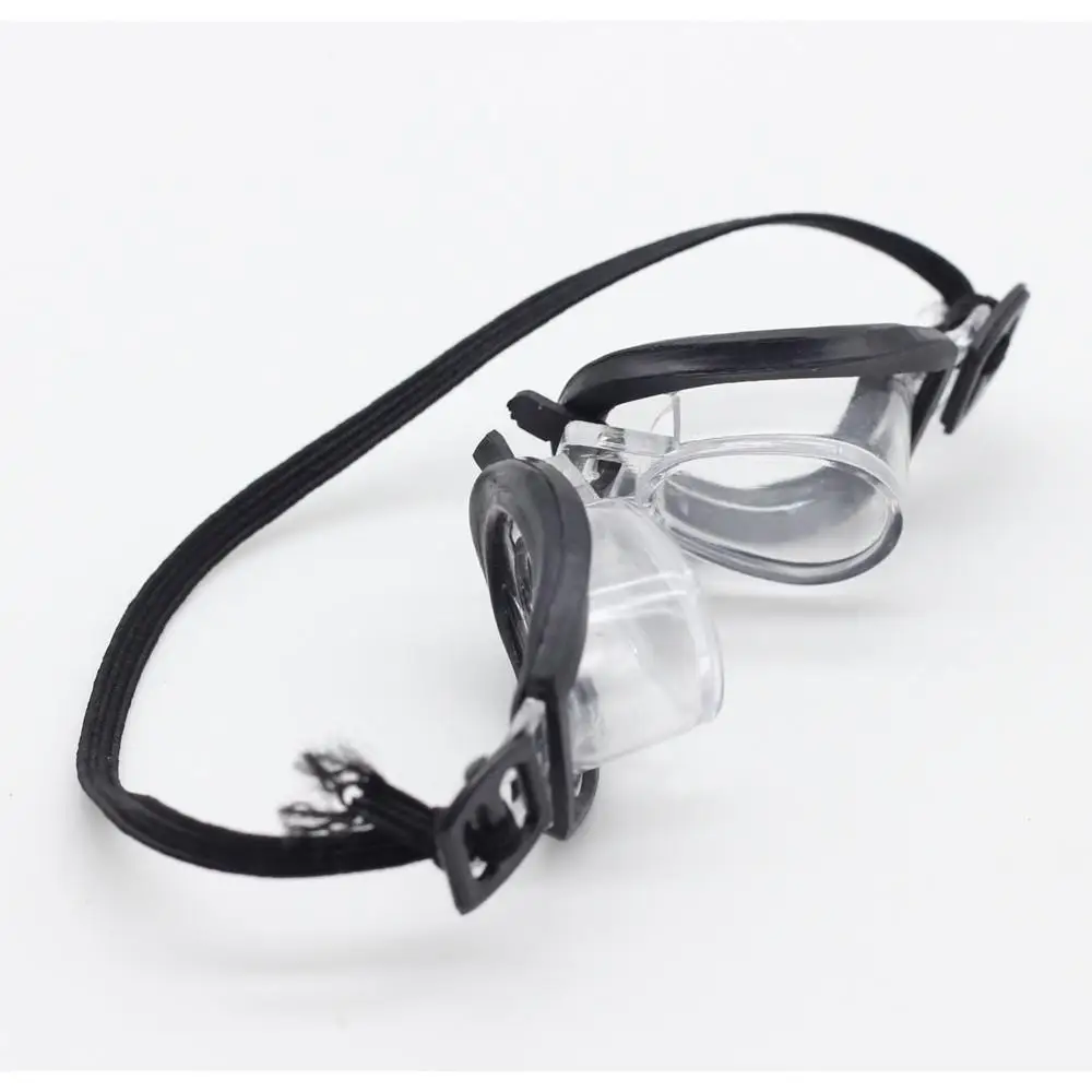 Gafas de natación con banda elástica para muñeca, gafas de natación para muñeca de 8 CM, espejo submarino de entretenimiento (solo gafas) para muñeca Labubu