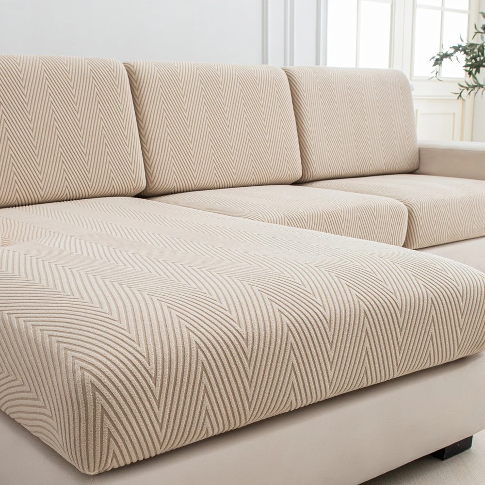 Funda de asiento de sofá Jacquard, funda elástica gruesa para sofá, Protector antipolvo, funda de cojín de sofá extraíble, 1 ud.