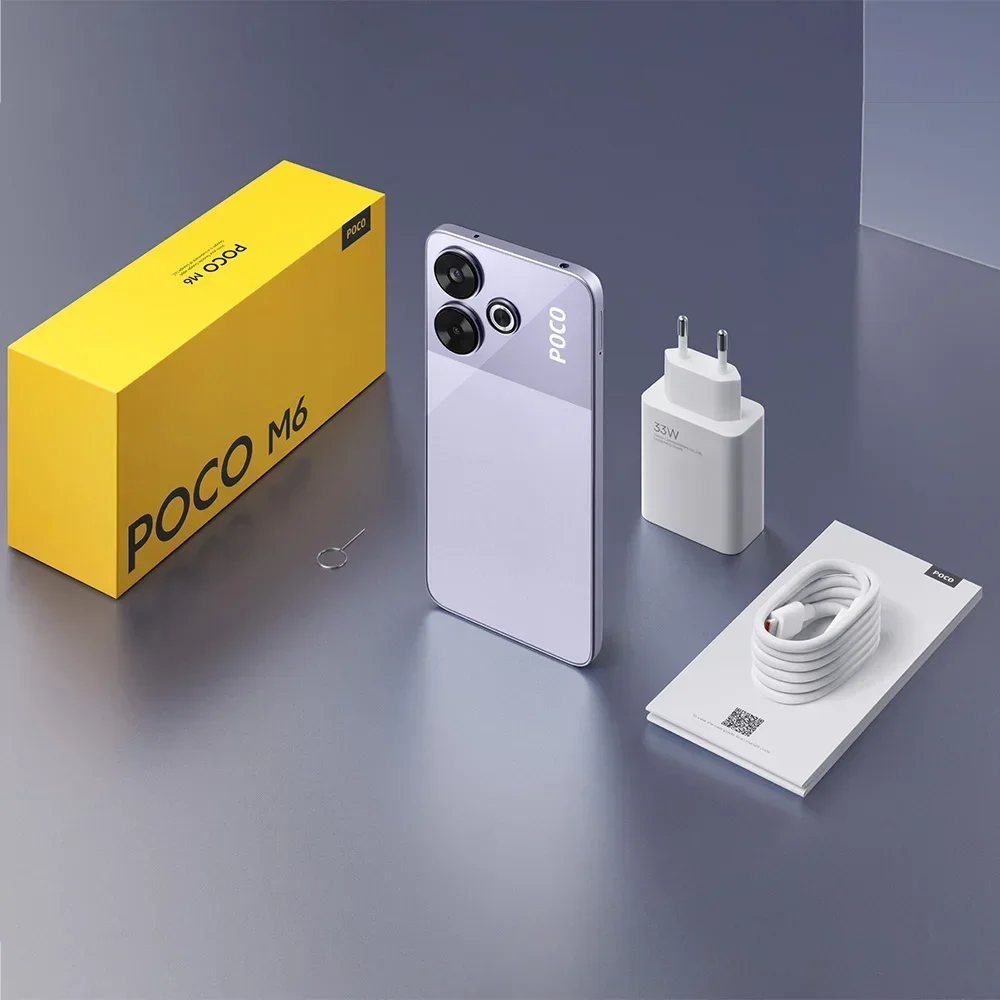 Global Version POCO M6 Helio G91-Ultra 6.79" FHD+ DotDisplay 90Hz Display 108MP+2MP Camera 5030mAh 33W fast charging NFC