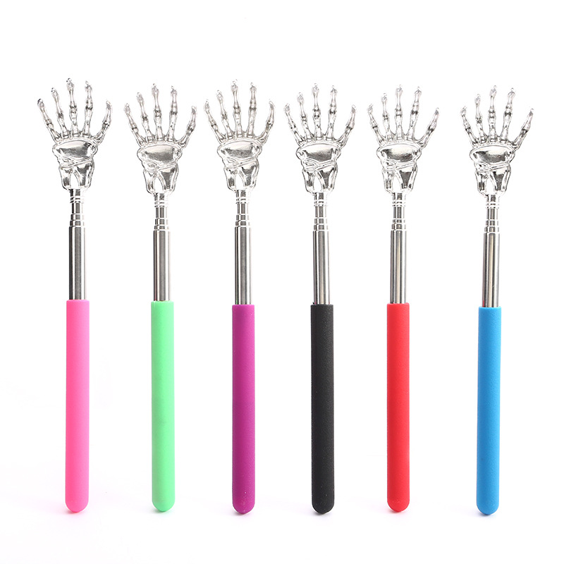 1 Piece Extendable Back Scratcher Portable Telescoping Metal Stainless Steel Back Scratchers Hand Massager