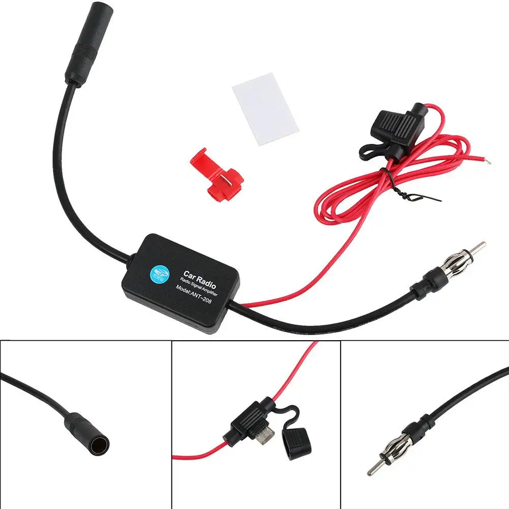 Auto Auto Radio FM Antenne Signal Booster Verstärker Universal 12V FM Auto Radio Antenne Verbessern Verstärker Zubehör