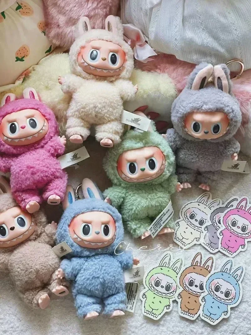 Симпатичная коробка Labubu с монстрами, игрушки, кардиокардиомакарон, Kawai, модель, сумка, брелок, подарок