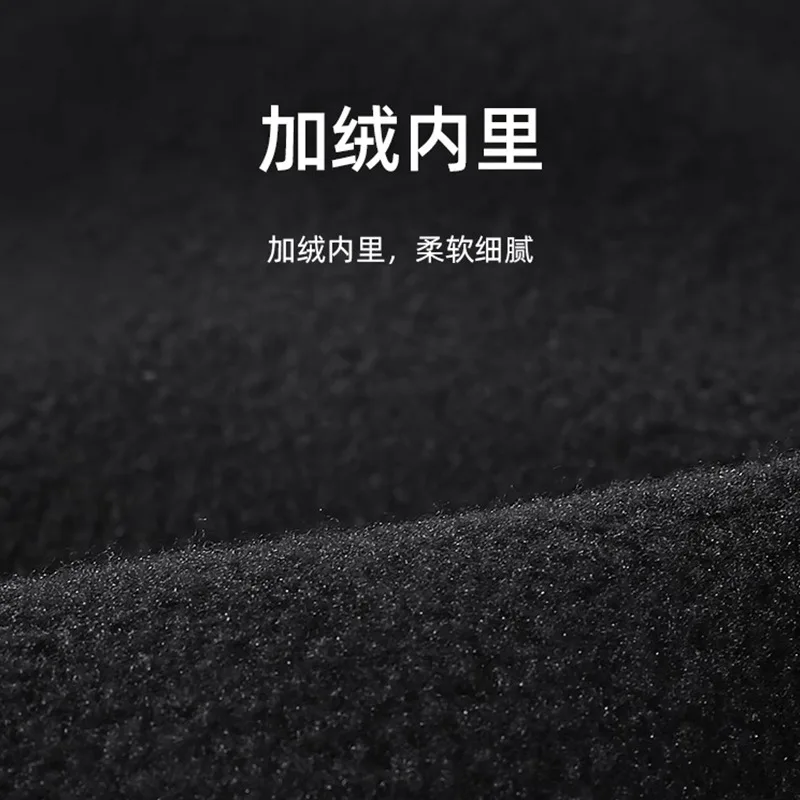 กันน้ําฤดูหนาวถุงมือสําหรับรถจักรยานยนต์ 2 นิ้วWindproofผู้หญิงผู้ชายถุงมือกํามะหยี่ป้องกันPuหนังกีฬาถุงมือ