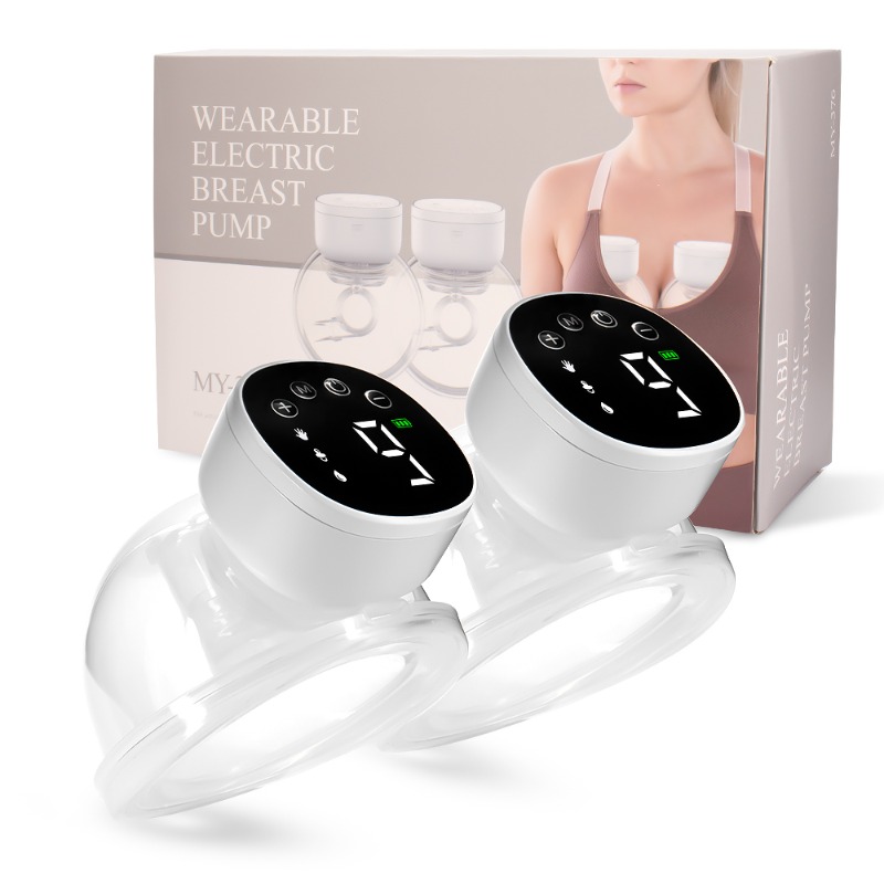 Extractor de leche portátil, manos libres eléctrico, sin BPA, 3 modos, 9 niveles, carga USB, colectores de leche, máquina de extractor de leche materna portátil
