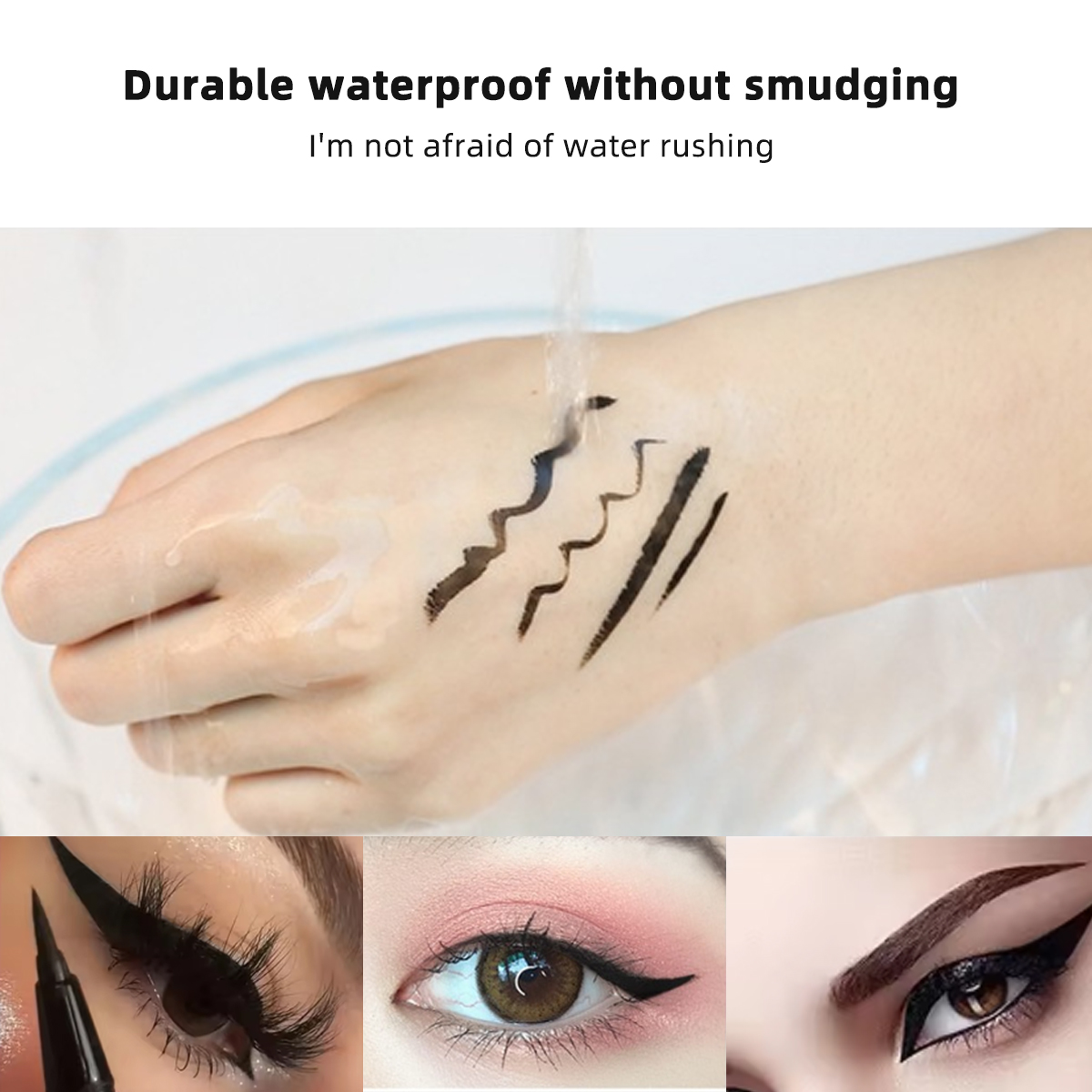 1/3/5Pcs Eyeliner Schwarz Präzision Wasserdicht Flüssigen Eyeliner Ultra Feine Anti Schwindel Auge Geschenk Mode Mädchen kosmetik