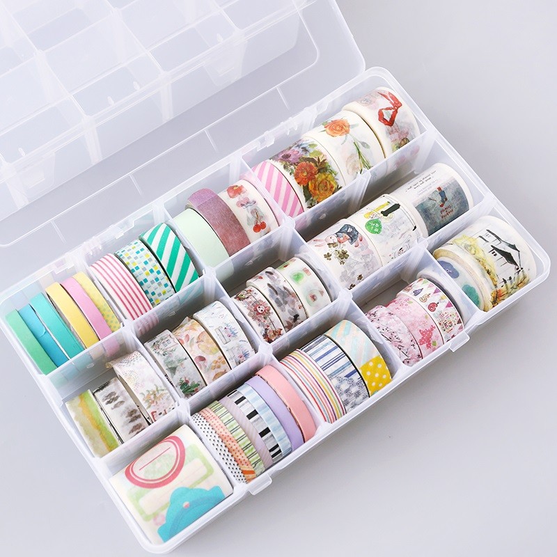 Caja organizadora de cinta Washi, almacenamiento de cinta adhesiva, cinta de escritorio, rollo de pegatinas Diy, soporte de cinta de almacenamiento