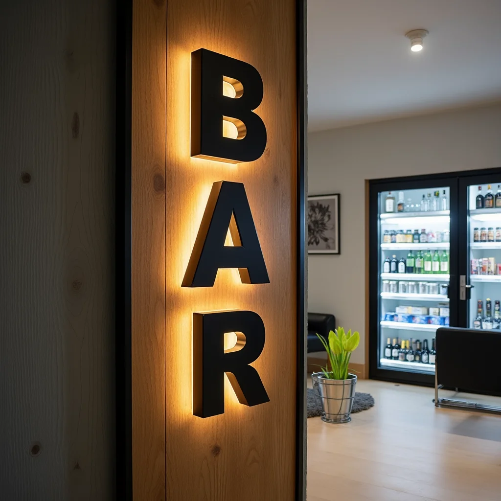 Custom 3D Backlit Letters Sign LED Metal Illuminated for Outdoor Business Storefront Waterproof Advertising Signage Display