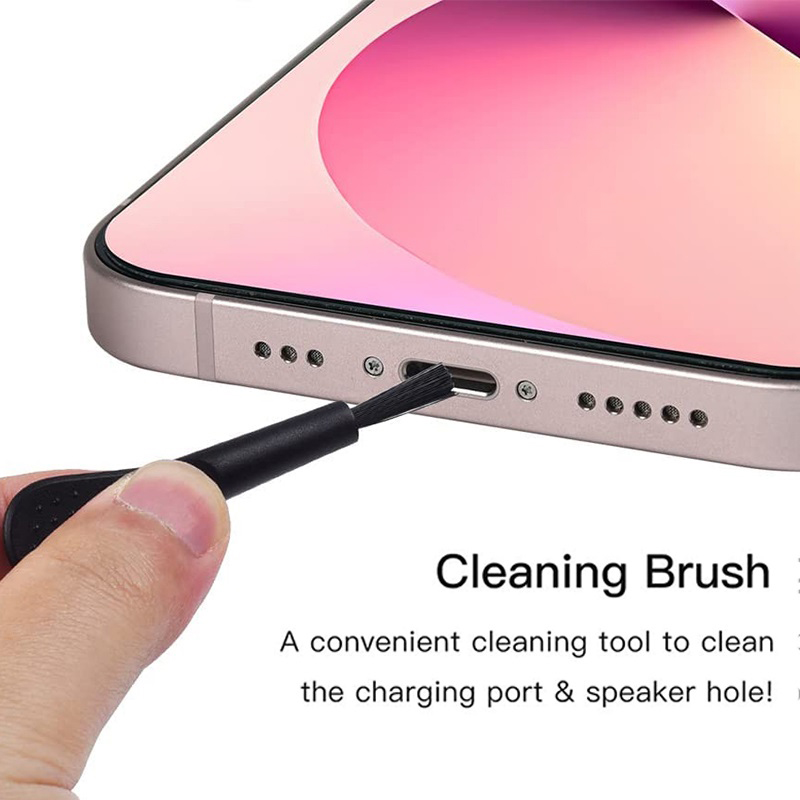 Mobiele telefoon luidspreker stofplug mesh sticker voor iPhone 16 Samsung Xiaomi Type C oplaadpoort beschermer reinigingsset universeel