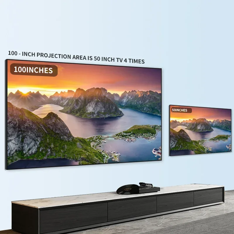 New Listing High Quality 60 Inch 16:9 Wide Frame 4.5cm Home Theater Wall Gray Soft  Projection Screen