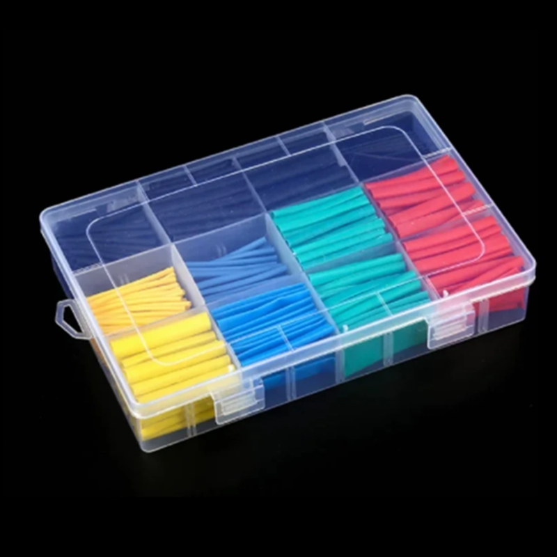 127-750pcs Heat-shrink Tubing Thermoresistant Heat Shrink Tube Wrapping Kit Electrical Connection Wire Cable Insulation Sleeving