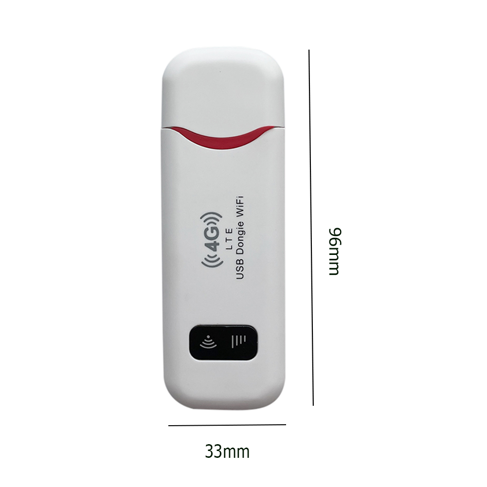 Dongle módem USB 4G LTE, enrutador inalámbrico móvil WiFi, tarjeta SIM, tarjeta de red, enrutador de punto de acceso WiFi de bolsillo para el hogar y la Oficina, 150Mbps