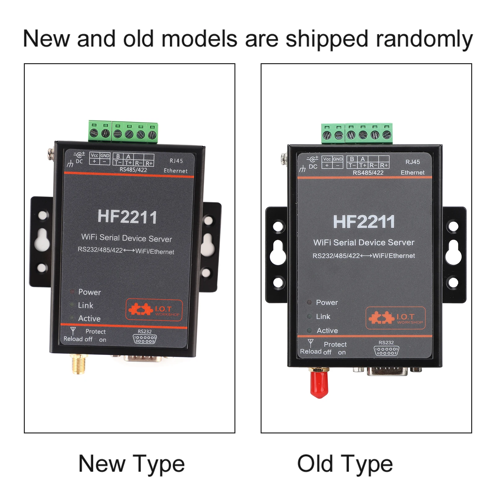 HF2211 Serieller Server RS232/485/422 zu WIFI & Ethernet DTU Netzwerkkommunikation 5-36 VDC HF2211 Ethernet-Konvertermodul