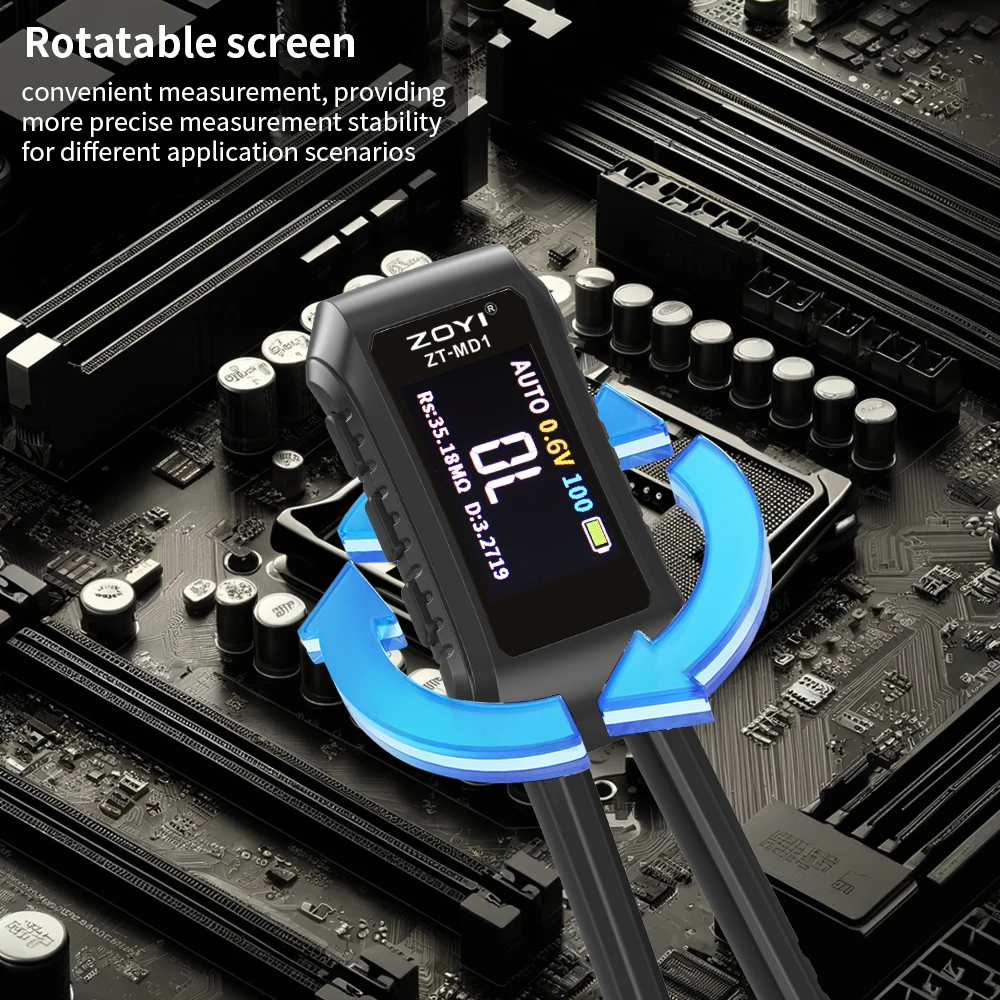 ZOYI ZT-MD1 디지털 스마트 핀셋, LCR SMD ESR 테스터, 저항 커패시턴스 인덕턴스 연속성 다이오드 테스트 측정 도구