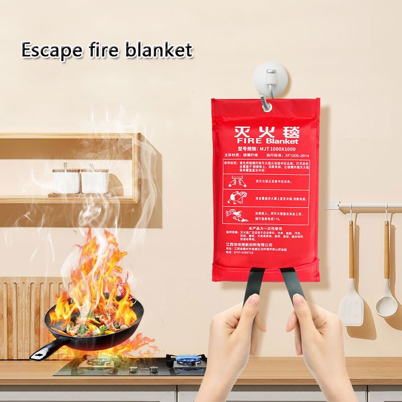 Emergency Fire Blanket Home and Kitchen Emergency Fire Retardant Fireproof Blankets Heavy Duty Fiberglass Camping Fireplace Car