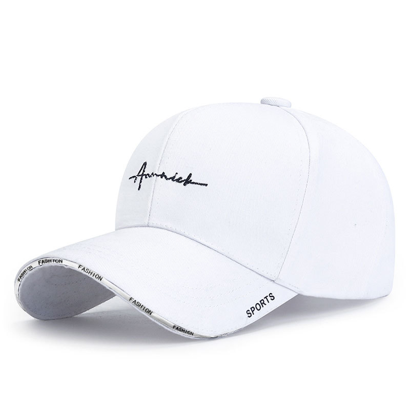 Berretto da baseball ricamato con lettera casual unisex per berretto Hio-Hop con protezione solare primaverile autunnale