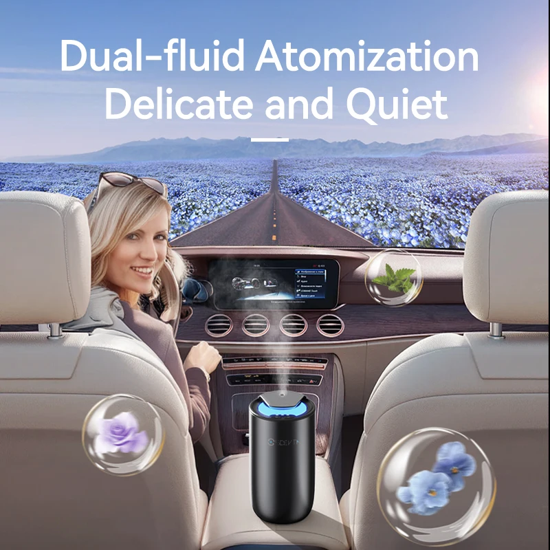 SCENTA Macchina per diffusore di fragranze per deodorante per auto con profumo di lusso di vendita superiore, olio essenziale di aroma senz'acqua portatile