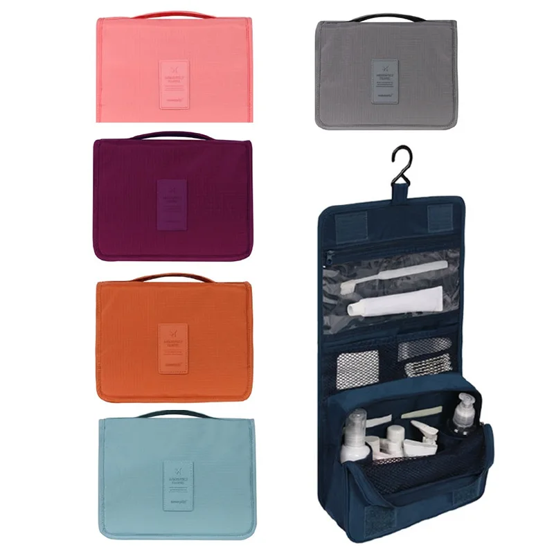 Bolsas de maquillaje de alta calidad para mujer, bolsa de cosméticos de viaje, organizador de artículos de tocador, Neceser de almacenamiento impermeable, bolsa de lavado para baño colgante