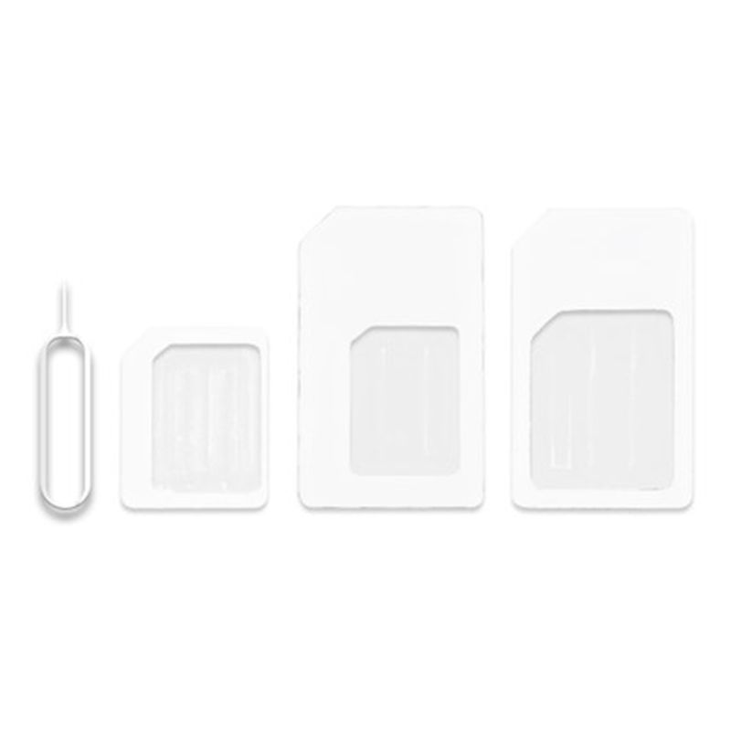 Konwerter karty NanoSIM na Micro Standard Adapter do telefonu Adapter karty SIM Konwertuj uniwersalne telefony na Nano Sim 4 w 1