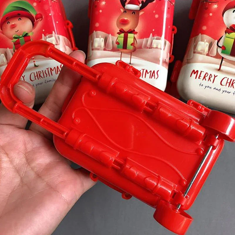 Doll Travel Suitcase Mini Size Carry-on Trolley Case Simulation Luggage Doll Accessories Christmas Candy Box Plastic