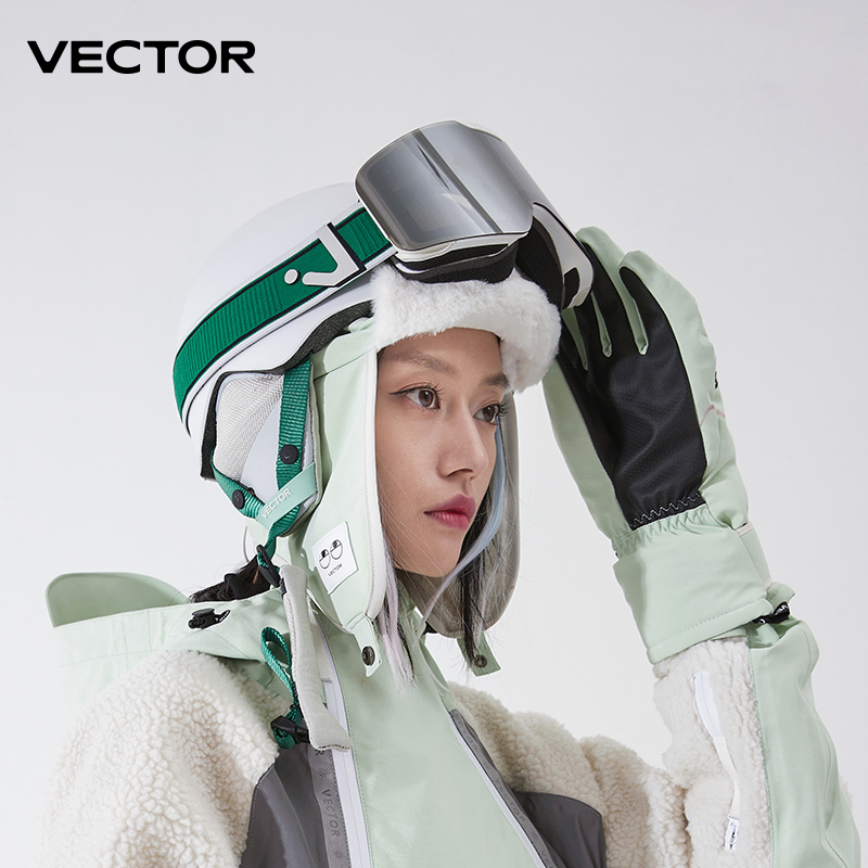 Óculos de esqui magnéticos VECTOR com lente de troca rápida e conjunto de estojo 100% proteção UV400 Óculos de snowboard antiembaçante para homens e mulheres