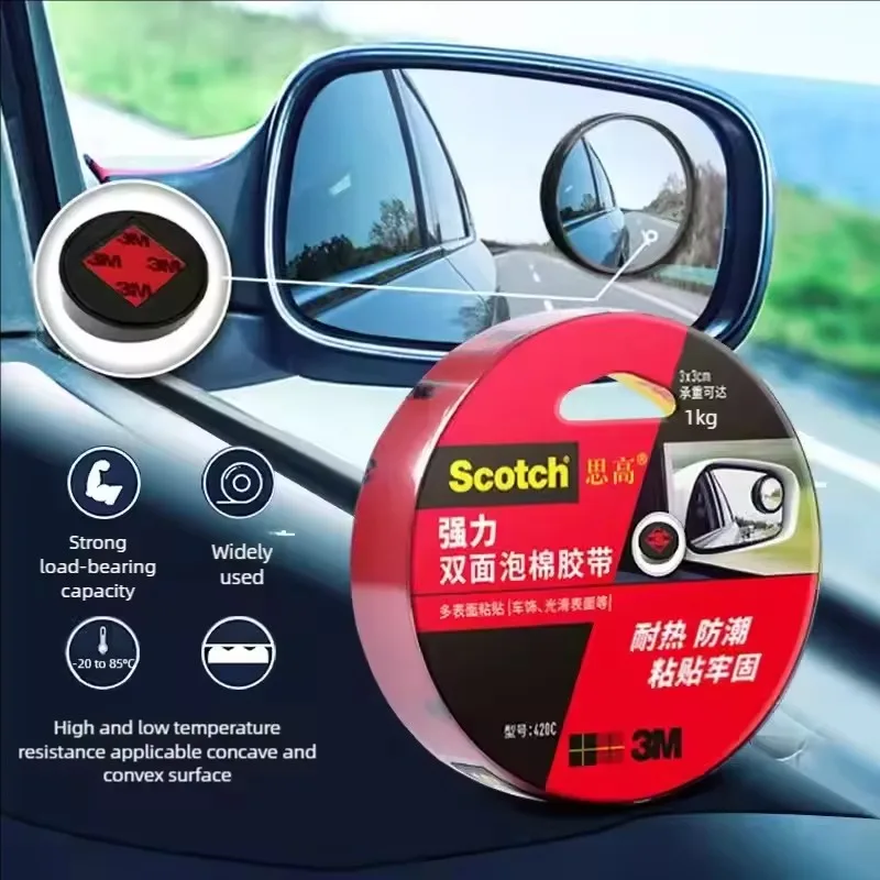 Original 3M VHB Tape 3M Scotch double sided adhesive 3M foam Mounting Waterproof Tape Multipurpose for Car, LED Lights,Office