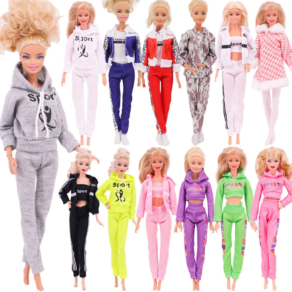 Ropa de muñeca Pop, ropa deportiva, vestido, abrigo de moda, Sudadera con capucha, pantalones, sombreros, ropa para muñeca de 30cm y accesorios para muñeca BJD 1/6, juguete