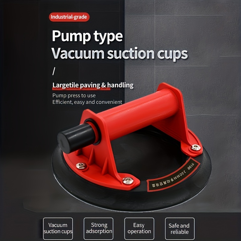 Nova ventosa a vácuo 200kg capacidade de carregamento espalhador a vácuo resistente para adsorção de telha vidro granito levantamento 8 Polegada copo