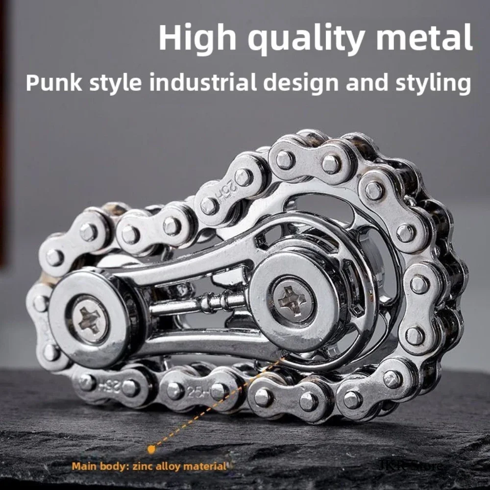 Sprocket Flywheel Flywheel Flying Top Flying Disk Anti-ความวิตกกังวลเครื่องประดับโลหะจักรยาน EDC หมุน Flying Disk ผู้ใหญ่ของเล่น