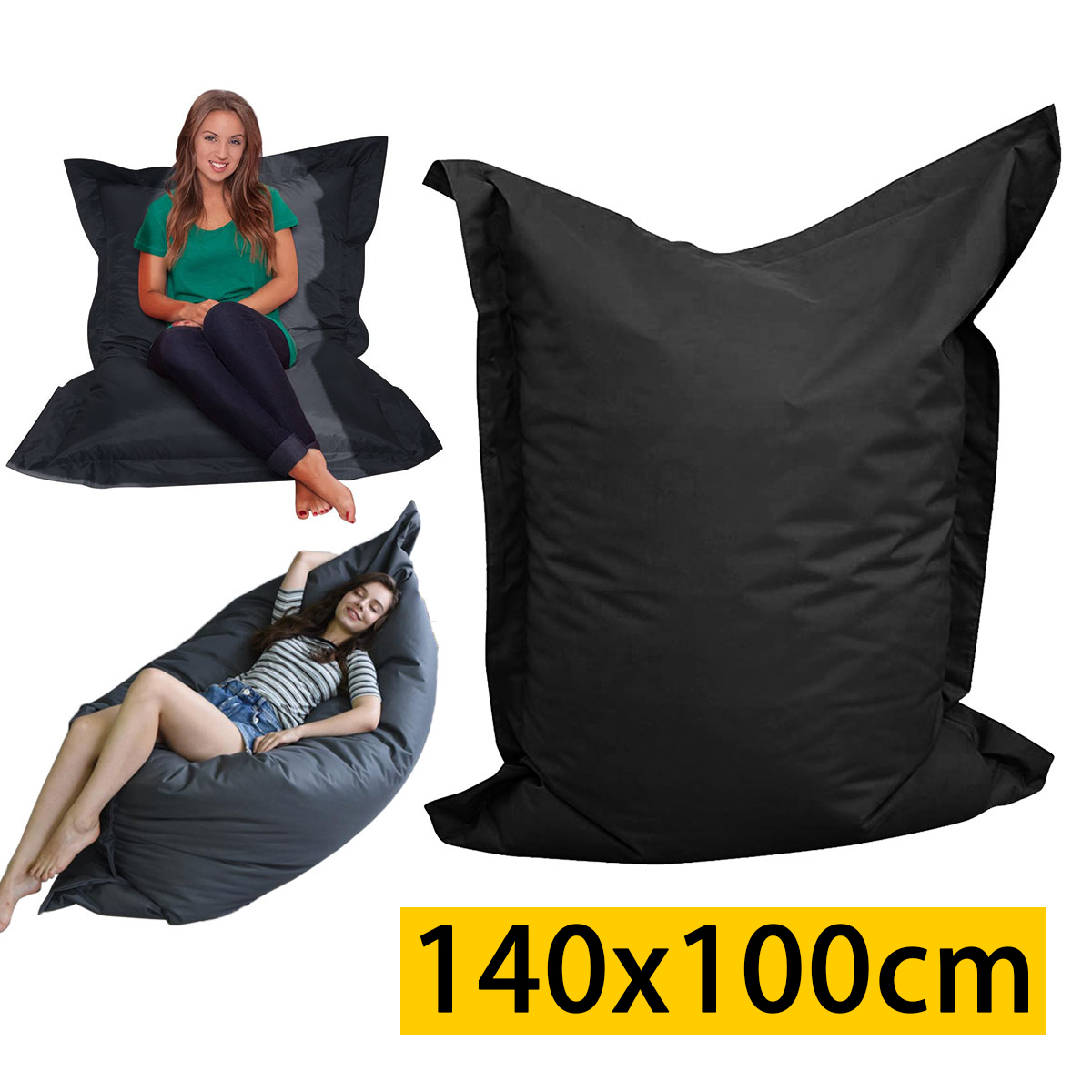 Grande saco de feijão cadeira sofá capa preguiçoso assento saco sofá travesseiro à prova dwaterproof água 420d oxford pano macio tatami sala estar ao ar livre