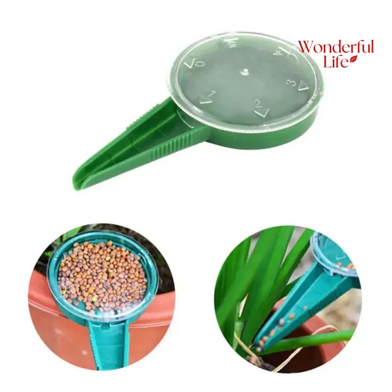 Multifunction lant Seed Sower File Adjustable Planter Hand Held Seeding Dispenser Accessory Flower Grass Plant Seeder Garden