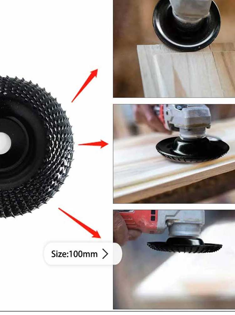 แผ่นล้อเจียร 4 นิ้วไม้ Shaping ล้อไม้บด Shaping Disk สําหรับเครื่องบดมุมเครื่องมือไฟฟ้า