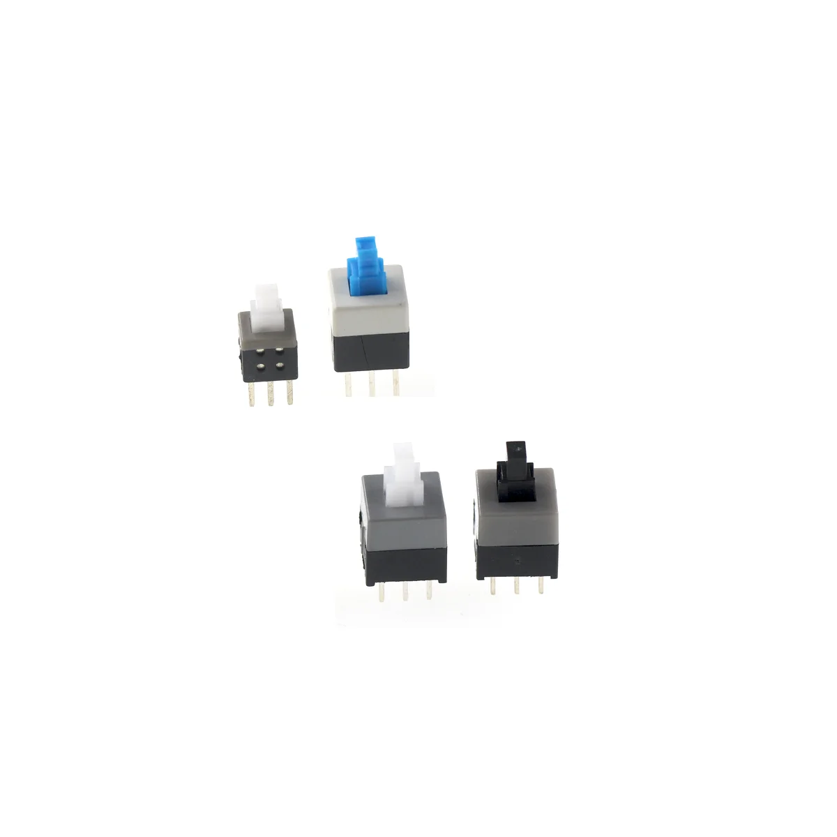 20 piezas autobloqueo/desbloqueo empuje táctil Micro interruptor de alimentación interruptores de botón de 6 pines 5,8x5,8 7x7 8x8 8,5x8,5mm