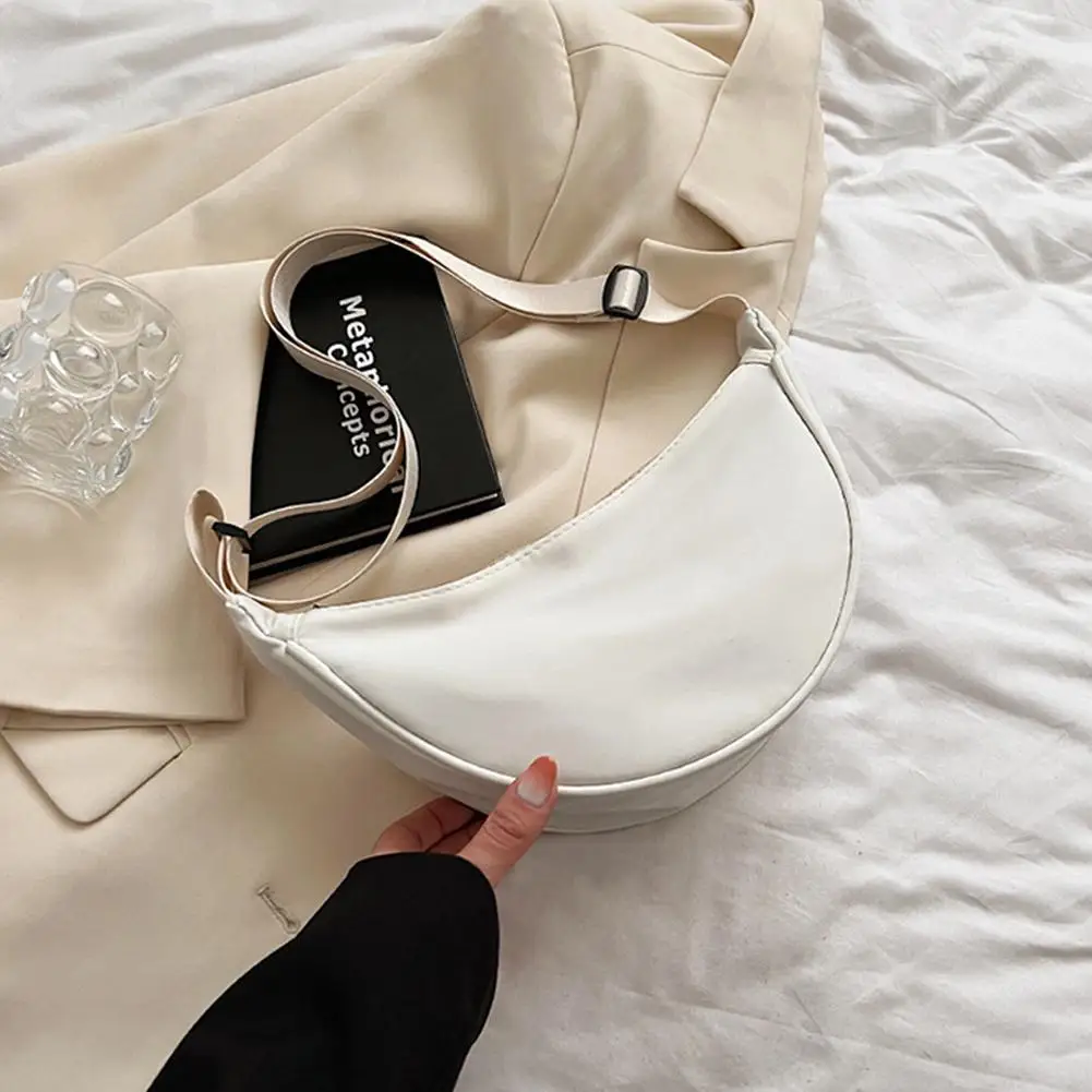 ไนลอนCrossbodyกระเป๋าผู้หญิงแฟชั่นแบบพกพาHobosกีฬากระเป๋าใต้วงแขนกระเป๋านักเรียนDumpling Shapeไหล่กระเป๋า