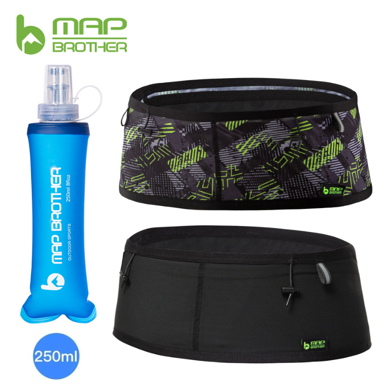 MAP BROTHER W1001-riñonera deportiva elástica tejida, cinturón con número de carrera para correr, triatlón, maratón, ciclismo, montañismo