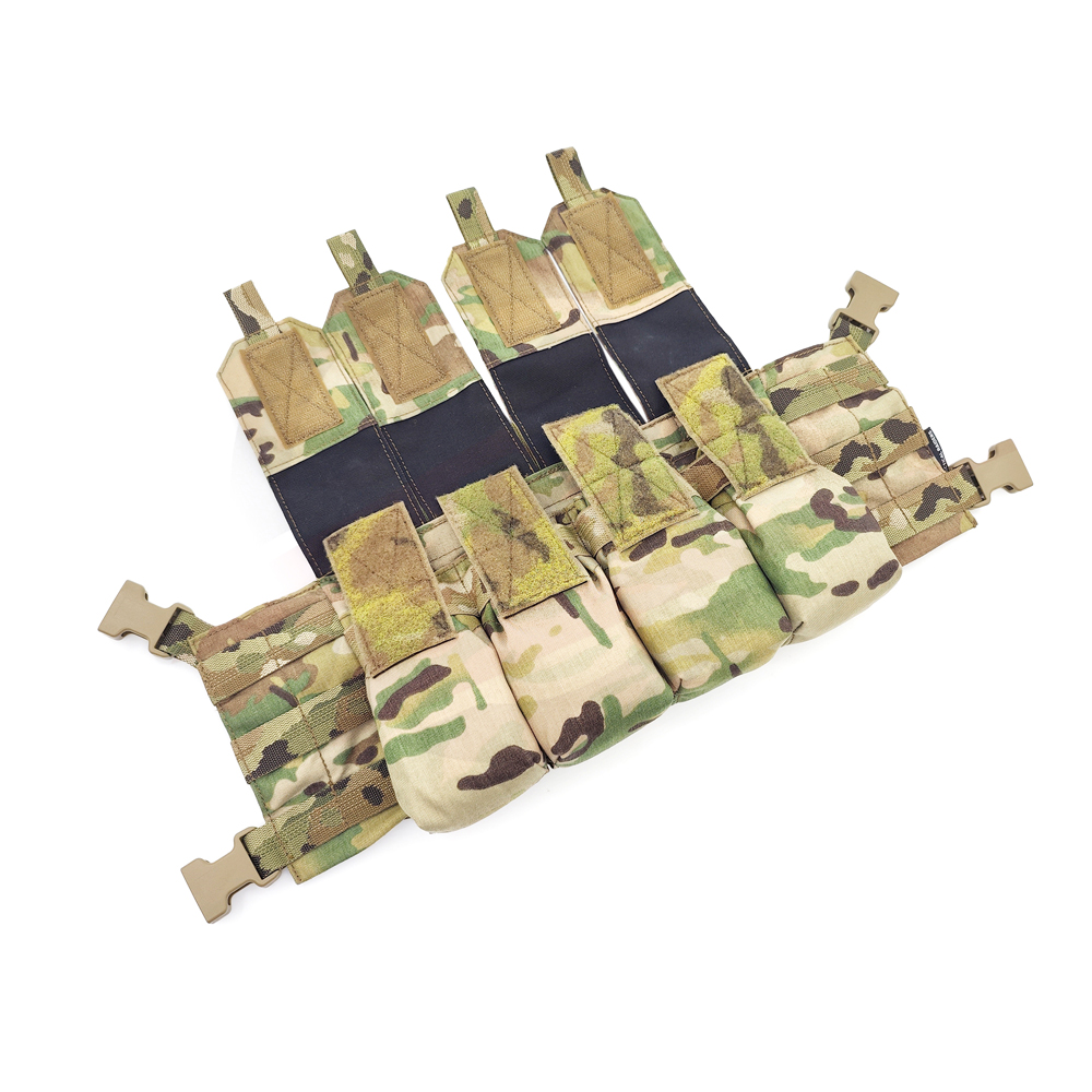 Patrulha tática de reconhecimento leve cuádrupla pendurada no peito 7,62/5,56/5,45