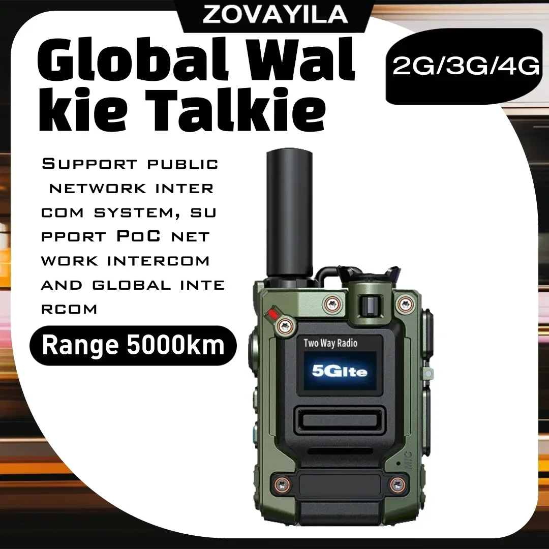 เครื่องส่งรับวิทยุทั่วโลก, 4G, 3G, 2G, ความถี่คู่ในตัว, แบบสองทิศทาง, พร้อมระยะทางไม่จํากัด 5,000 กม.