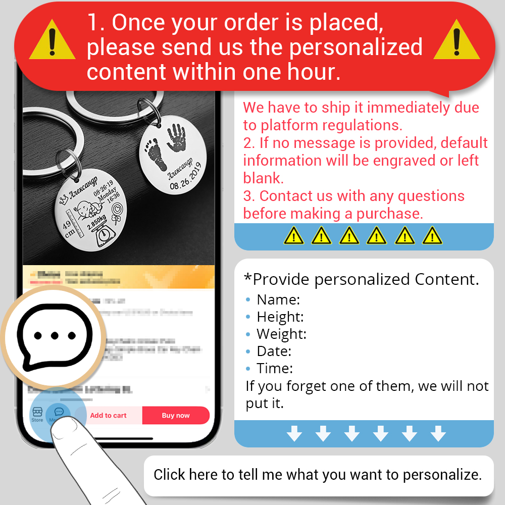 パーソナライズされたベビーキーホルダー名前誕生日体重身長新生児記念カスタマイズされたキーリング新しいママパパギフト P026