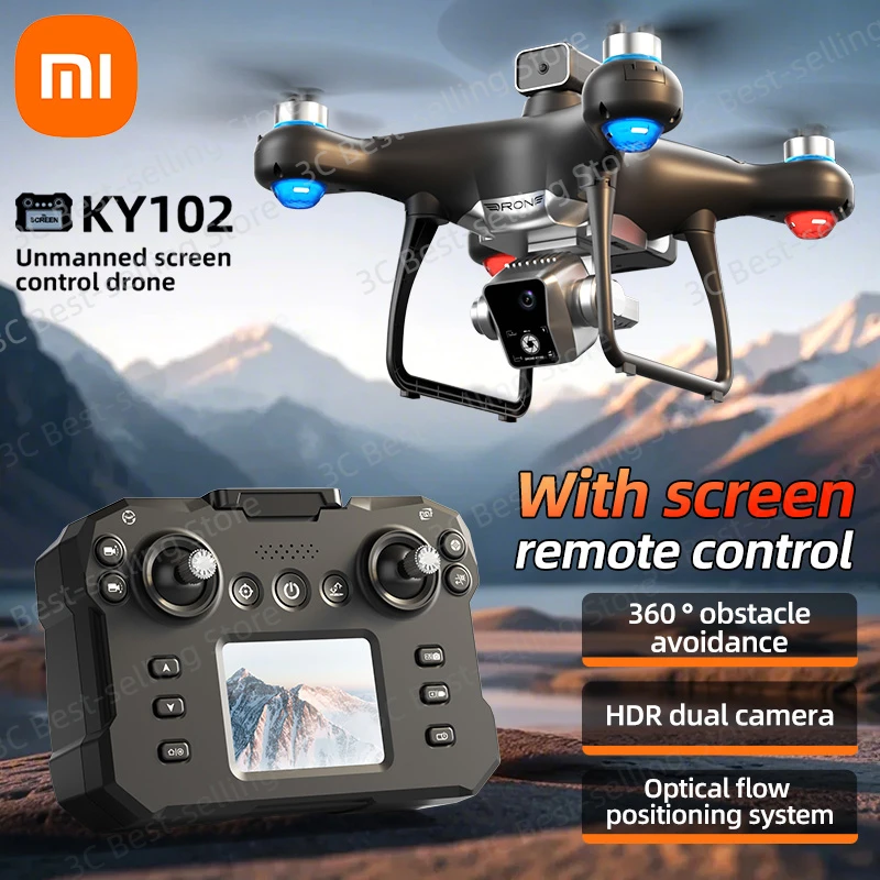 Xiaomi KY102 MAX Drone profesional HD Cámara Dual pantalla controlada sin escobillas evitación de obstáculos RC Quadcopter Dron juguete 10000M