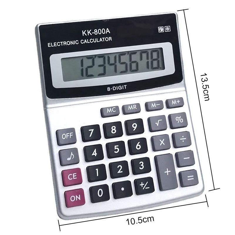 แบตเตอรี่พลังงานแสงอาทิตย์ 8 หลัก Dual Power จอแสดงผลขนาดใหญ่เครื่องคิดเลขเดสก์ท็อปสํานักงาน Back To School อุปกรณ์นักเรียน/การเงินเครื่องเขียน