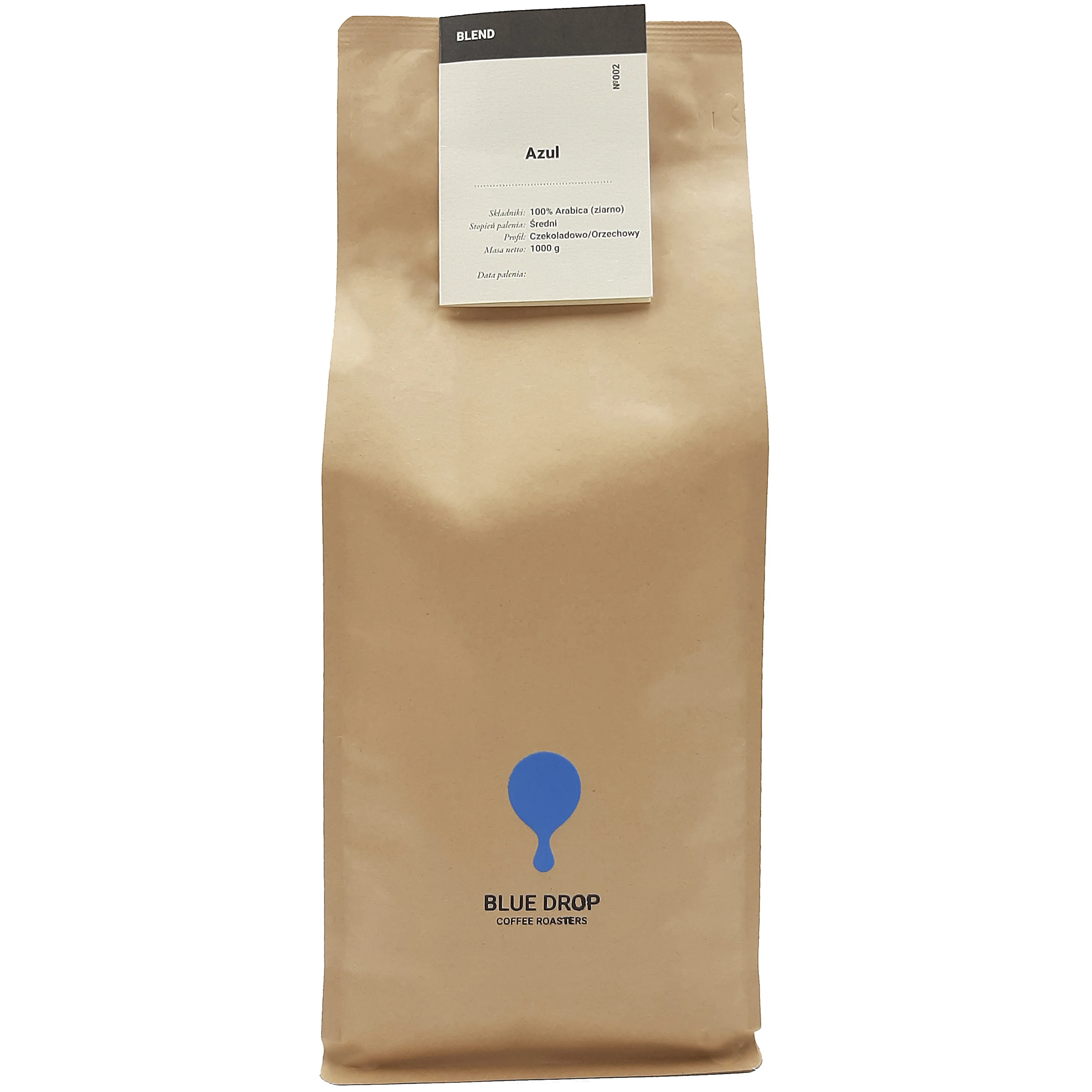 Kawa ziarnista 1kg AZUL Blue Drop Świeżo Palona