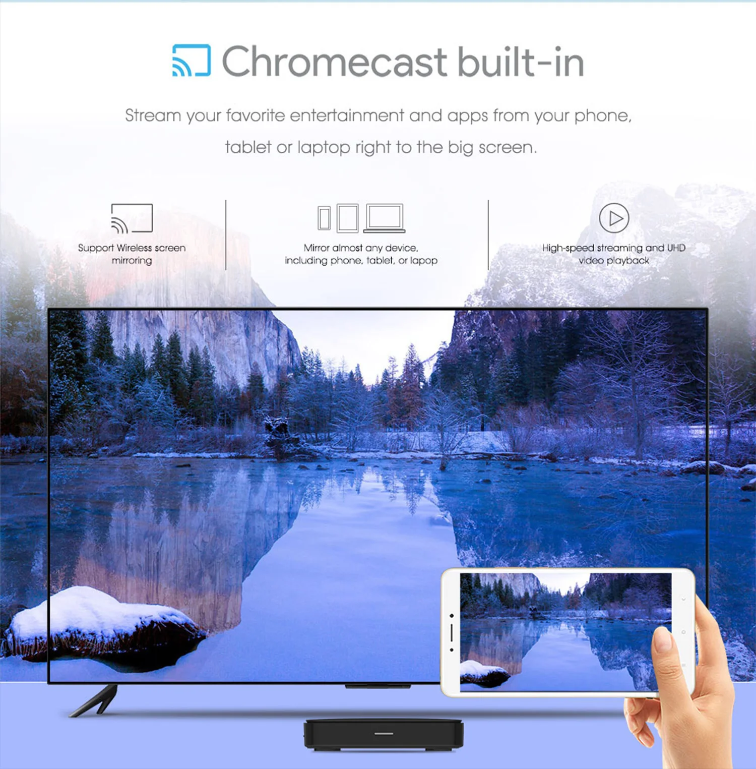 MECOOL KM7 SE 2GB 32GB Android TV BOX Amlogic AV1 Certificado Google Chromecast Ebraico Portugués Control de Voz Versión Global DDP