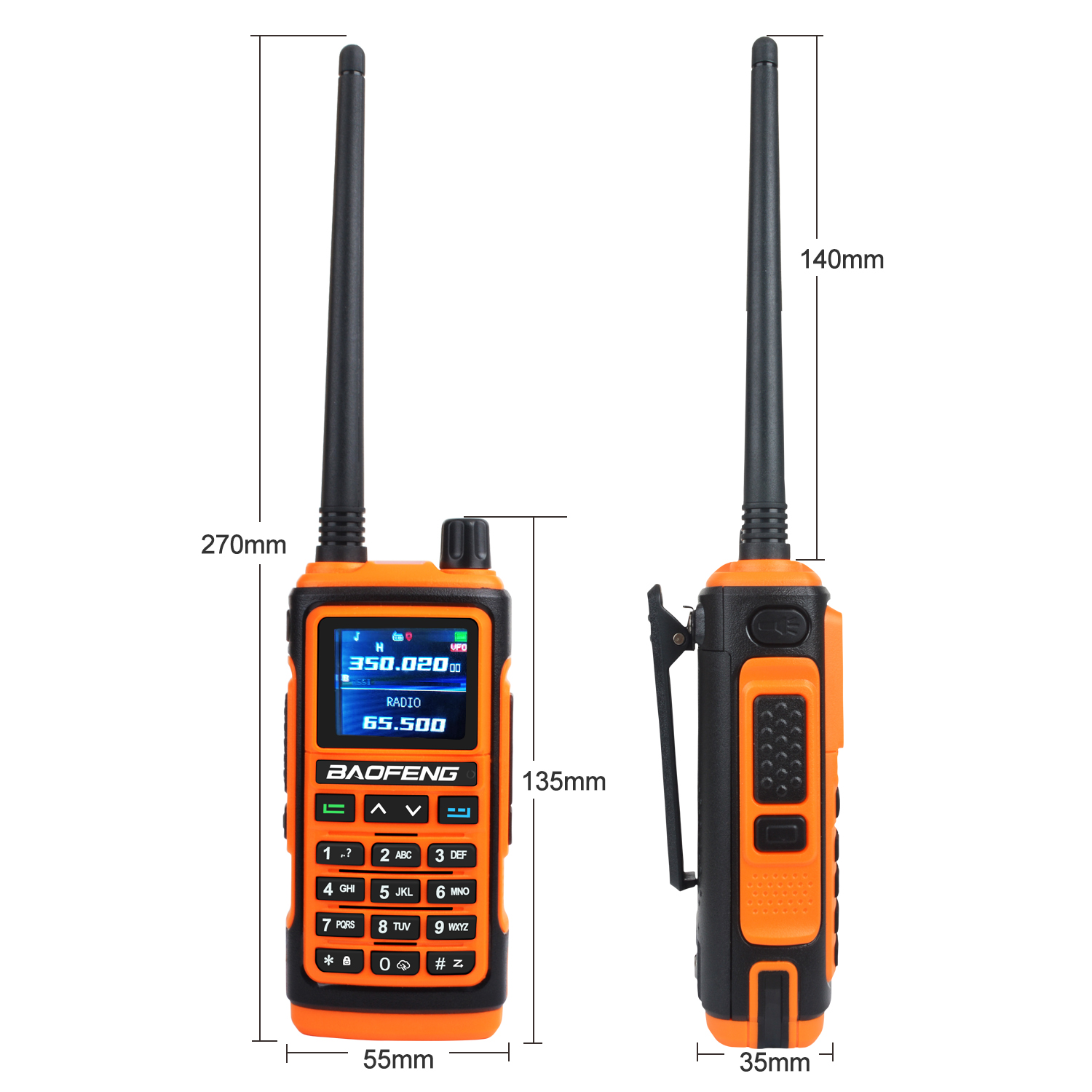 Baofeng UV-17Pro GPS トランシーバー 108-136MHz エアバンド VHF UHF 200-260MHz 350-355MHz FM ラジオ 6 バンド周波数コピー防水